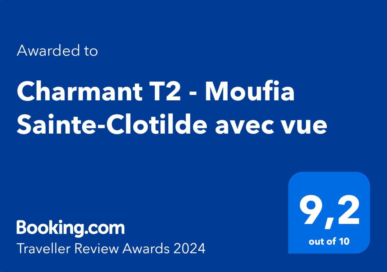 Charmant T2 - Moufia Sainte-Clotilde Vue Mer & Montagne Exterior foto